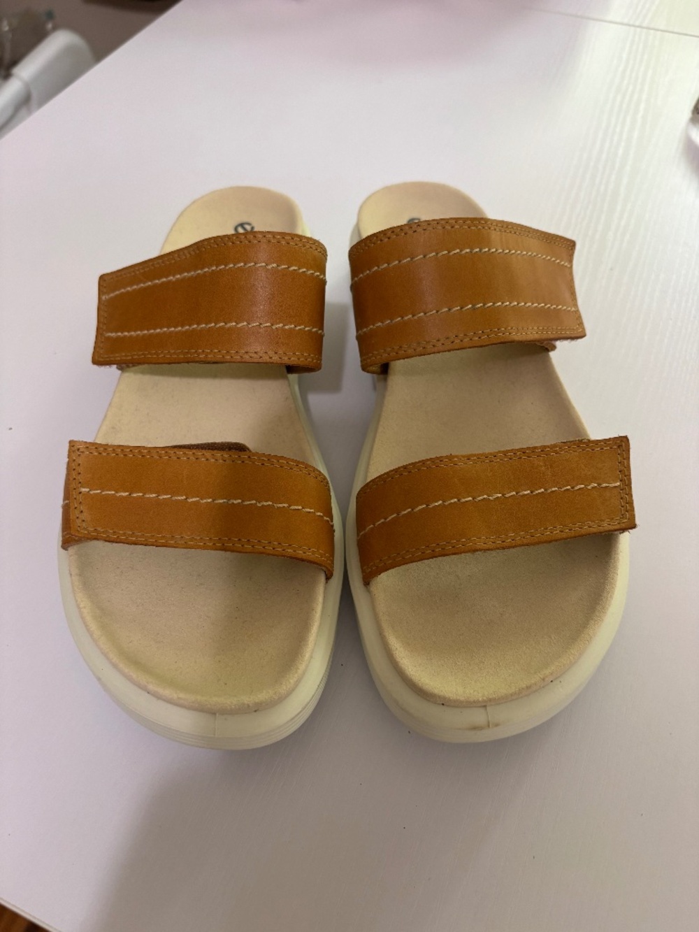 Ecco, Like New Soft Nubuck Slide - size 41 (US 10-10.5)